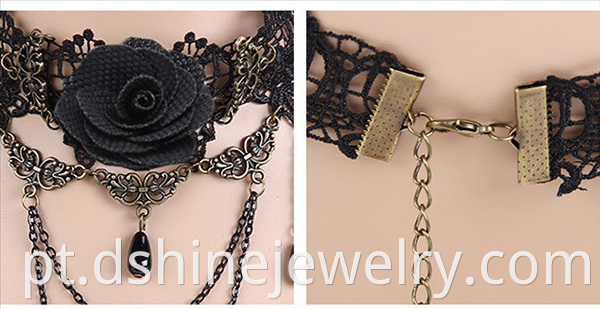 rose lace choker